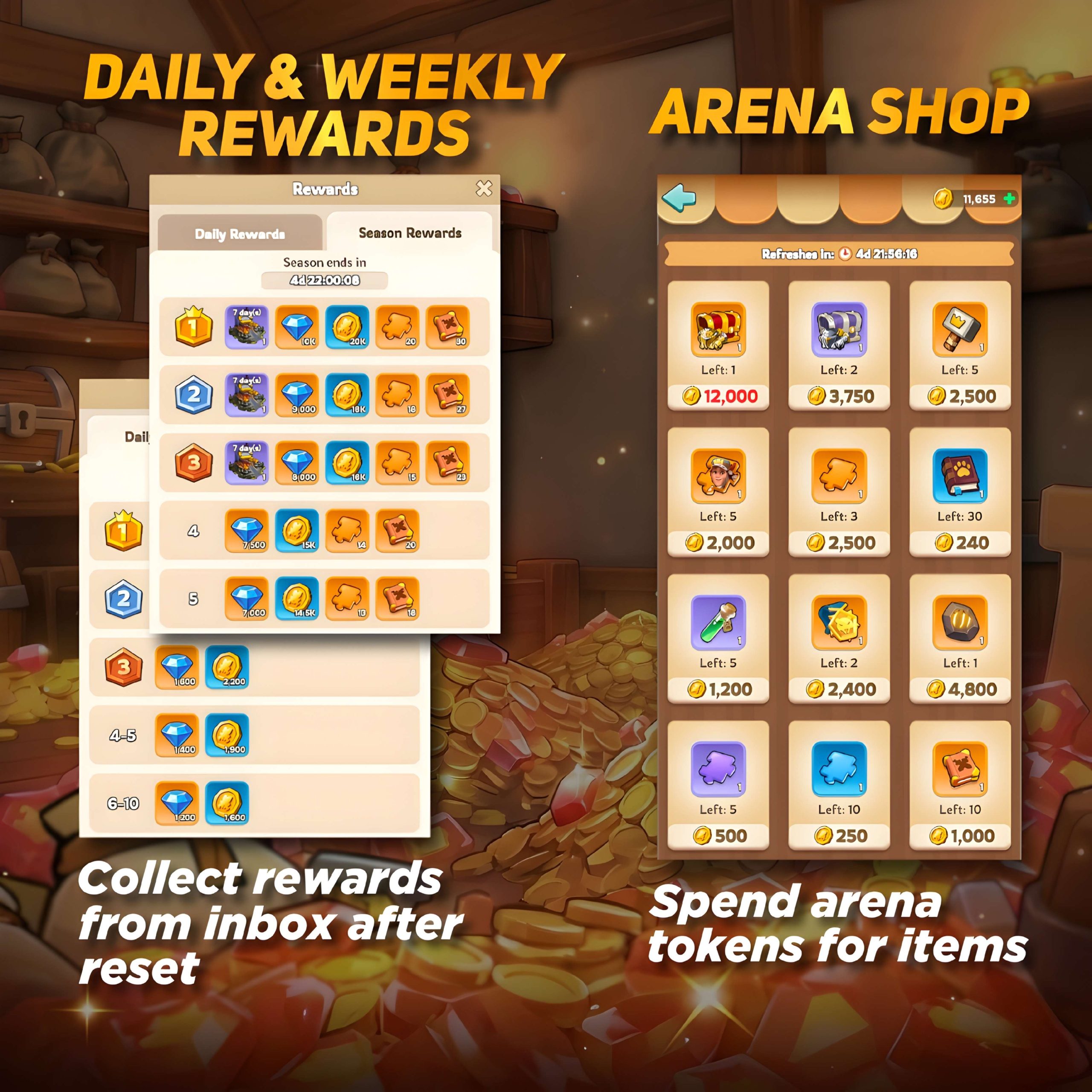 Daily and Weekly Rewards