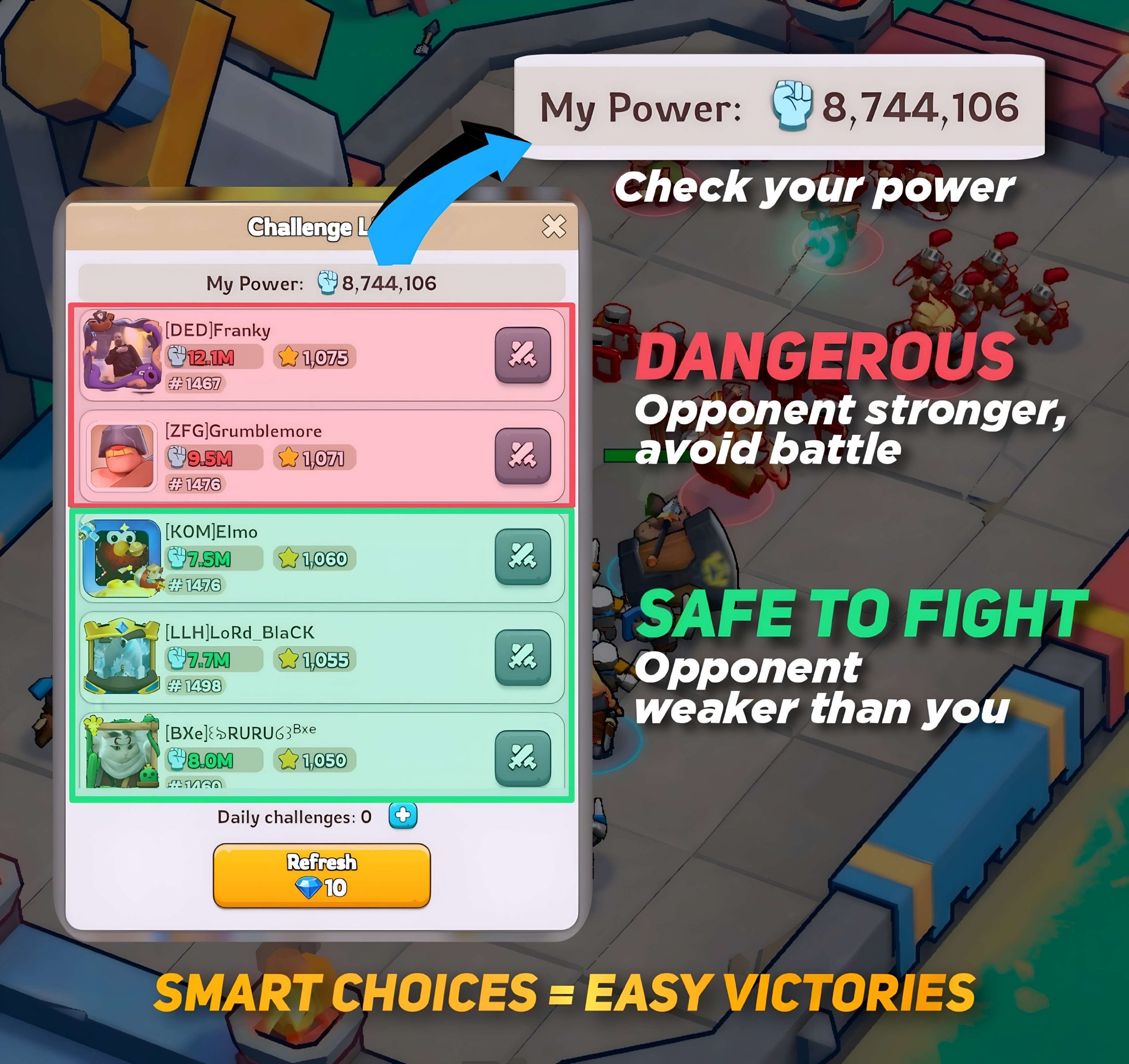 Choosing Opponents